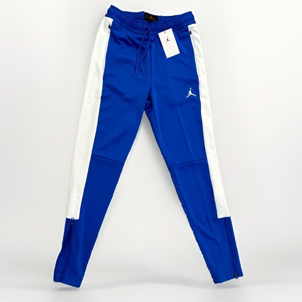 NEW Nike Air Jordan Team Jumpman Basketball Training Woven Pant Royal / White M